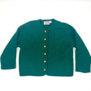 Vintage Tally-Ho 100% Wool Button-Up Jacket Green Size PL – Cottagecore Coquette